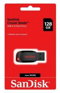 USB Flashdisk (128 GB), Sandisk Cruzer Blade