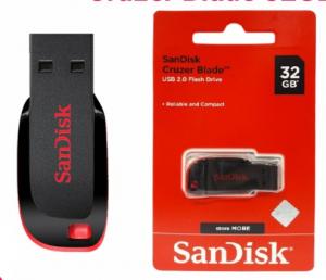 USB Flashdisk (32 GB), Sandisk Cruzer Blade